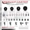 Service Caster 3.5'' Hard Rubber Wheel Swivel Top Plate Caster Set 2 Posi Brakes 2 Rigid, 4PK SCC-20S3514-HRS-PLB-2-R-2 - alternate 4